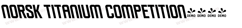 norsk titanium competition字体转换